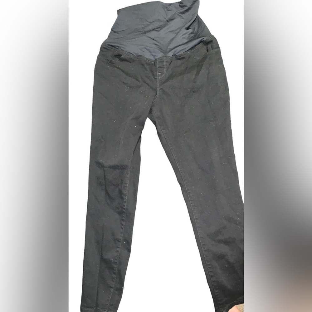 Black denim maternity jeans